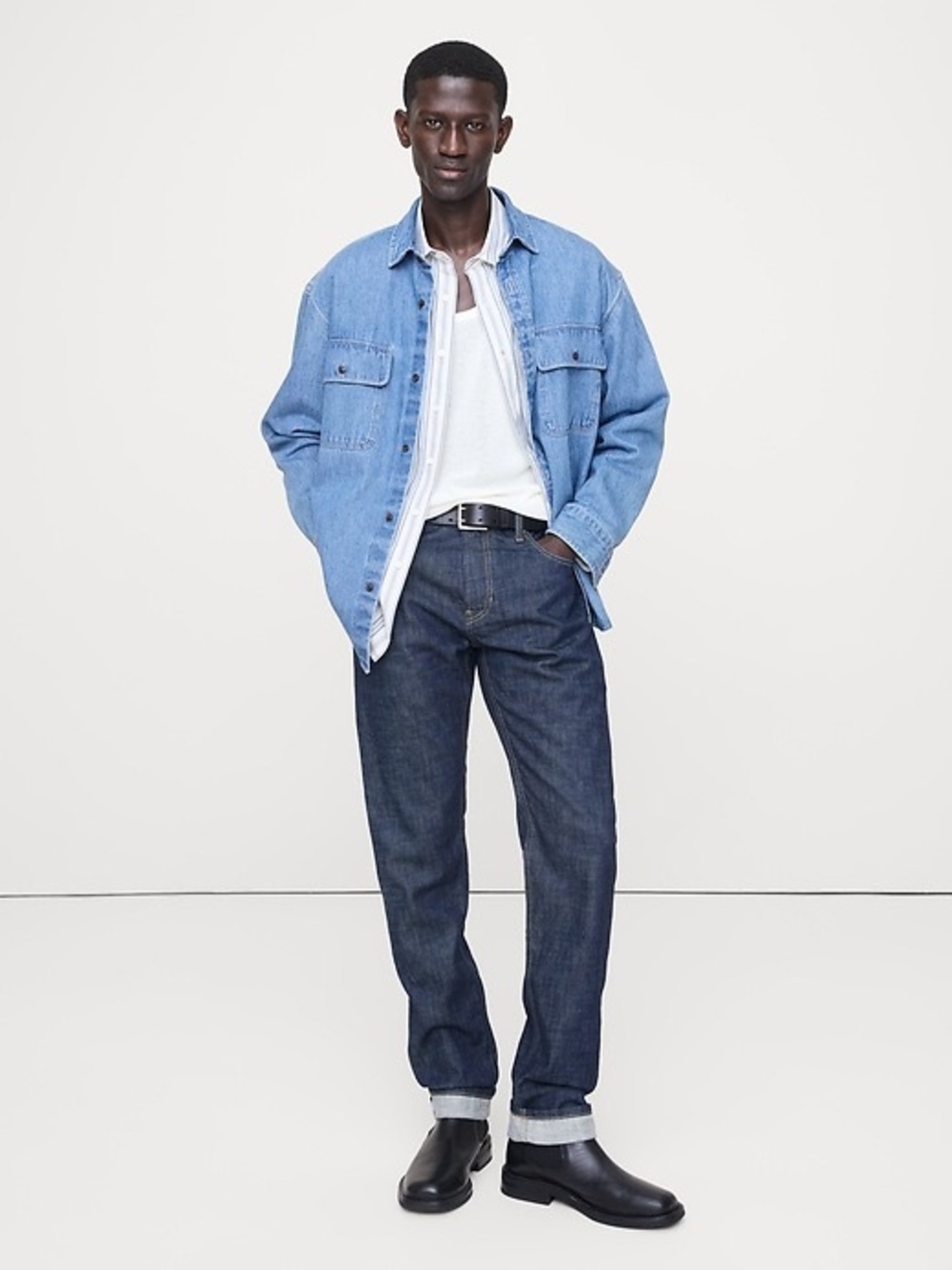 Banana Republic Men’s Oversized Denim Shirt Jacket